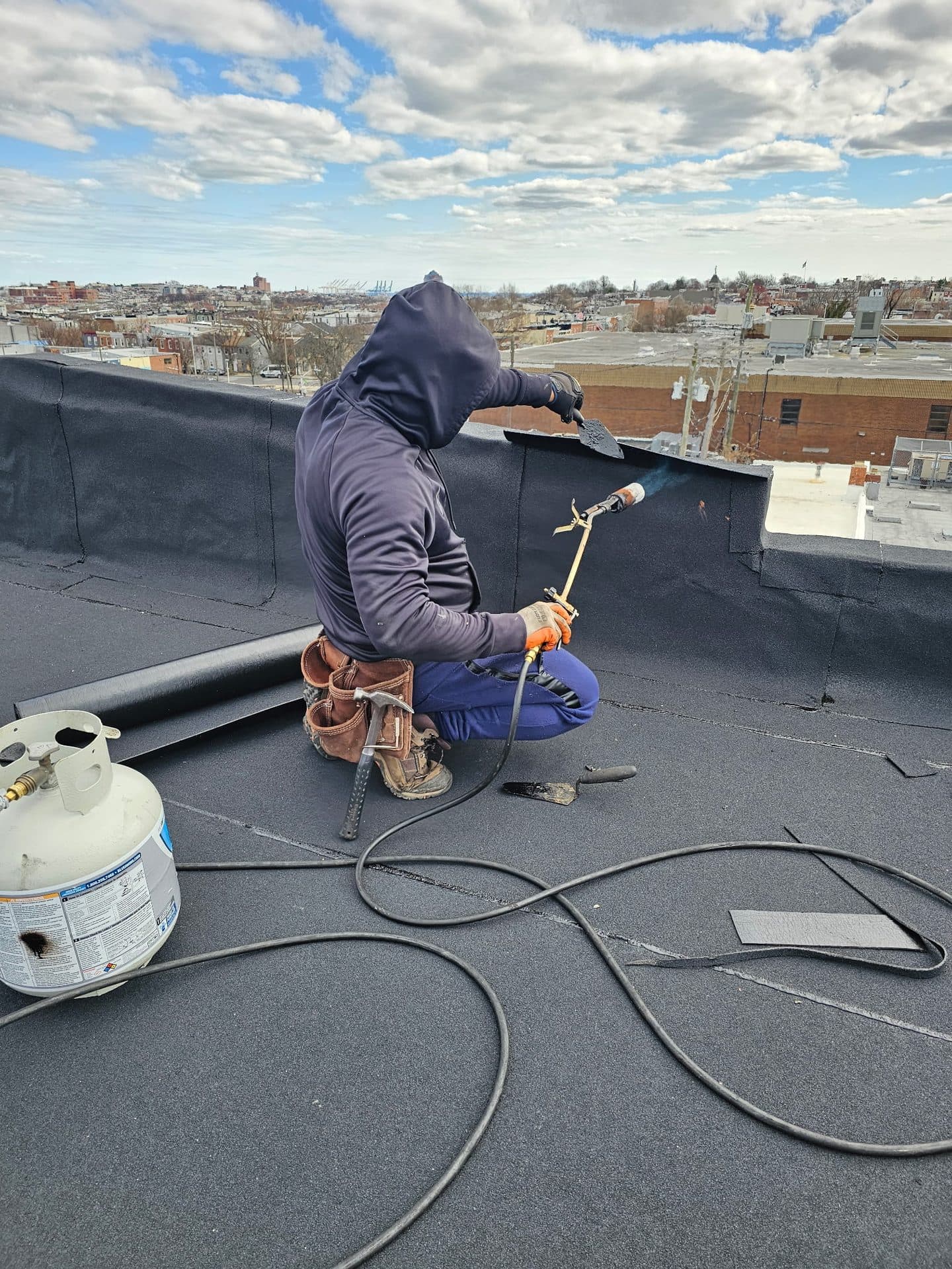 Roofing project by Magnum Home Services in Baltimore, MD